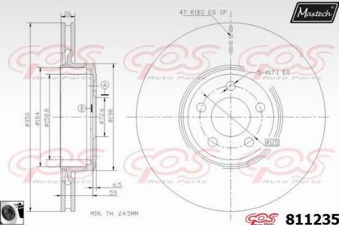 Maxtech 811235.0060 - Kočioni disk www.molydon.hr