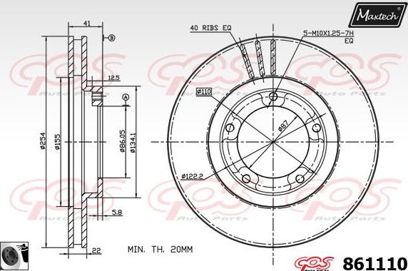 Maxtech 811230 - Kočioni disk www.molydon.hr