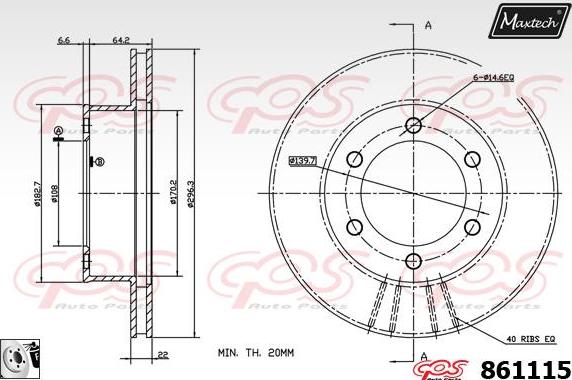 Maxtech 811233 - Kočioni disk www.molydon.hr