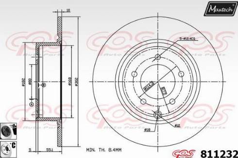 Maxtech 811232.6060 - Kočioni disk www.molydon.hr