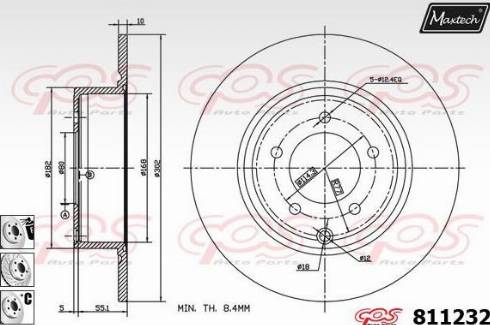 Maxtech 811232.6980 - Kočioni disk www.molydon.hr