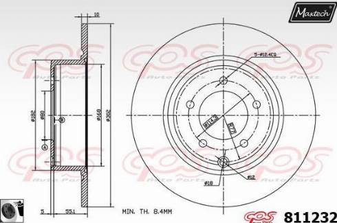 Maxtech 811232.0060 - Kočioni disk www.molydon.hr