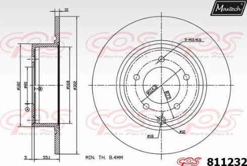 Maxtech 811232.0000 - Kočioni disk www.molydon.hr