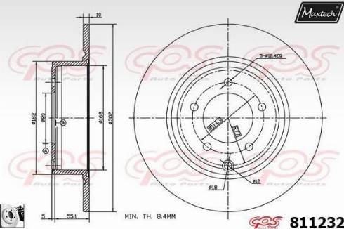 Maxtech 811232.0080 - Kočioni disk www.molydon.hr