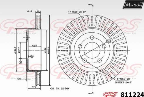 Maxtech 811224.0000 - Kočioni disk www.molydon.hr