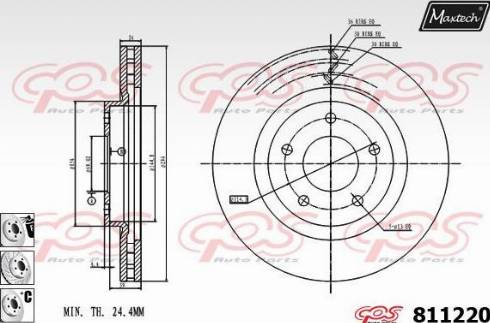 Maxtech 811220.6980 - Kočioni disk www.molydon.hr