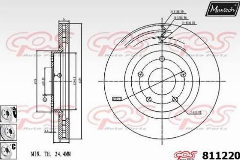 Maxtech 811220.6880 - Kočioni disk www.molydon.hr