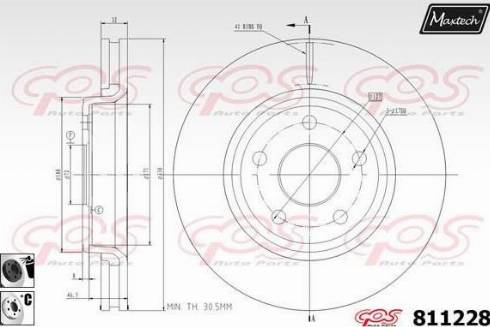 Maxtech 811228.6060 - Kočioni disk www.molydon.hr