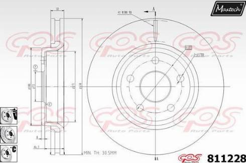 Maxtech 811228.6880 - Kočioni disk www.molydon.hr