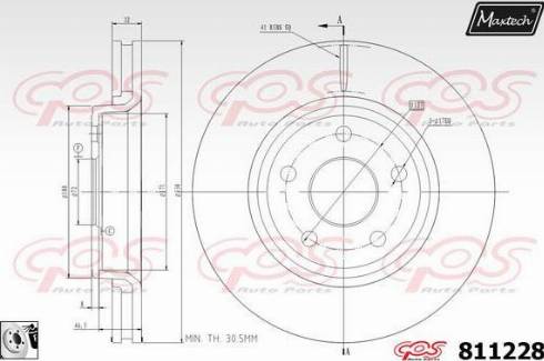 Maxtech 811228.0080 - Kočioni disk www.molydon.hr