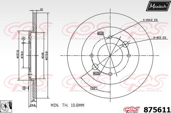 Maxtech 885101 - Kočioni disk www.molydon.hr