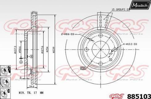 Maxtech 885103.6980 - Kočioni disk www.molydon.hr