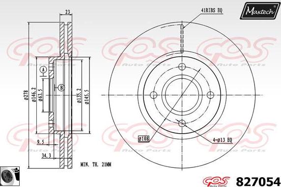 Maxtech 885103 - Kočioni disk www.molydon.hr