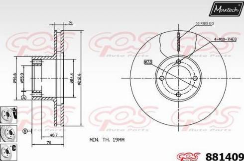 Maxtech 881409.6980 - Kočioni disk www.molydon.hr