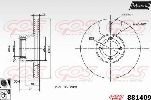 Maxtech 881409.6060 - Kočioni disk www.molydon.hr