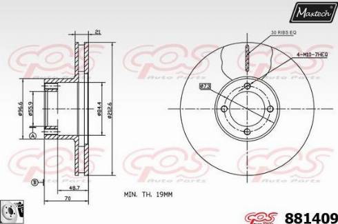 Maxtech 881409.0080 - Kočioni disk www.molydon.hr