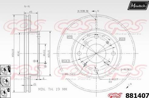 Maxtech 881407.6980 - Kočioni disk www.molydon.hr