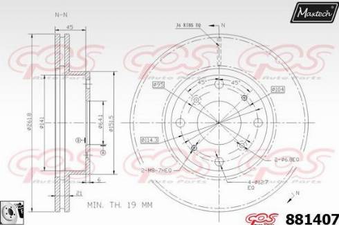 Maxtech 881407.0080 - Kočioni disk www.molydon.hr