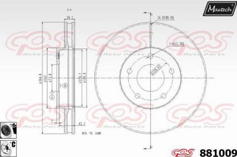 Maxtech 881009.6060 - Kočioni disk www.molydon.hr