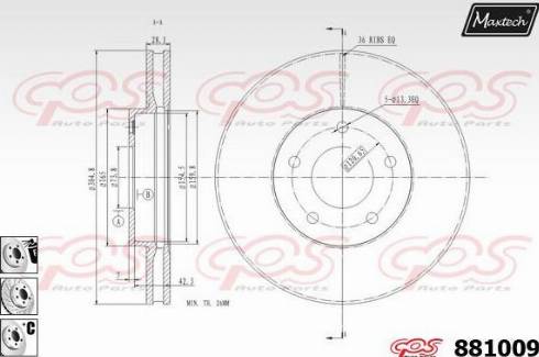 Maxtech 881009.6880 - Kočioni disk www.molydon.hr