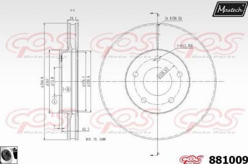 Maxtech 881009.0060 - Kočioni disk www.molydon.hr