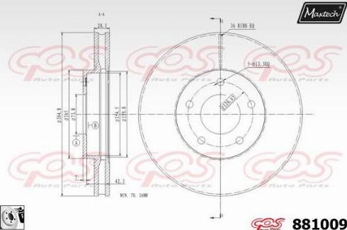 Maxtech 881009.0080 - Kočioni disk www.molydon.hr