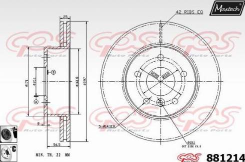 Maxtech 881214.6060 - Kočioni disk www.molydon.hr