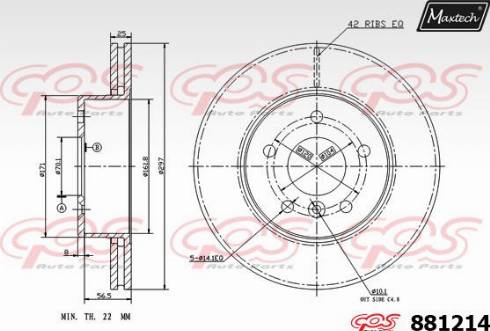 Maxtech 881214.0000 - Kočioni disk www.molydon.hr