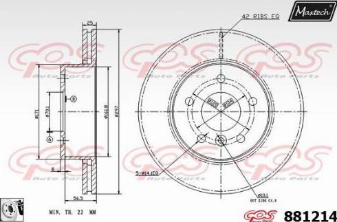 Maxtech 881214.0080 - Kočioni disk www.molydon.hr