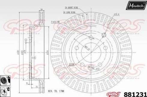 Maxtech 881231.6060 - Kočioni disk www.molydon.hr