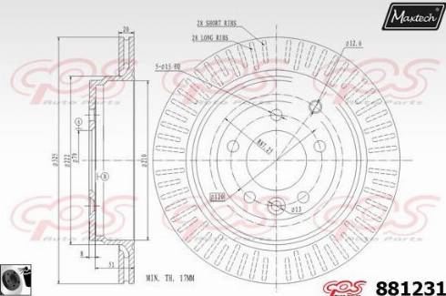 Maxtech 881231.0060 - Kočioni disk www.molydon.hr