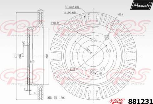 Maxtech 881231.0000 - Kočioni disk www.molydon.hr