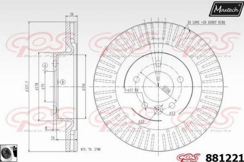 Maxtech 881221.0060 - Kočioni disk www.molydon.hr