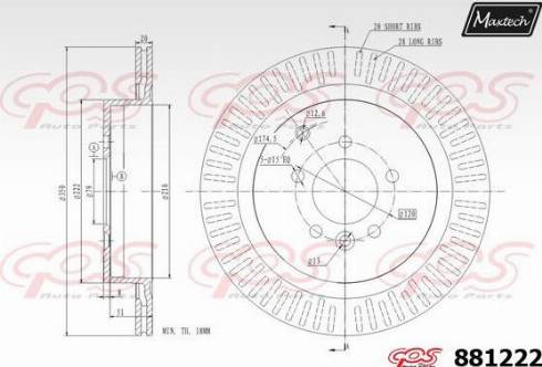 Maxtech 881222.0000 - Kočioni disk www.molydon.hr