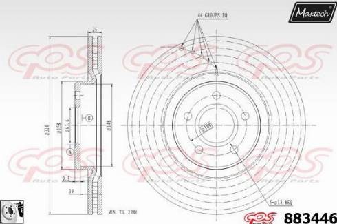 Maxtech 883446.0080 - Kočioni disk www.molydon.hr