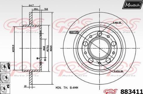 Maxtech 883411.6980 - Kočioni disk www.molydon.hr