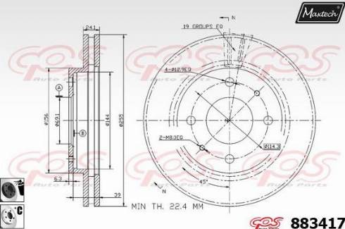 Maxtech 883417.6060 - Kočioni disk www.molydon.hr