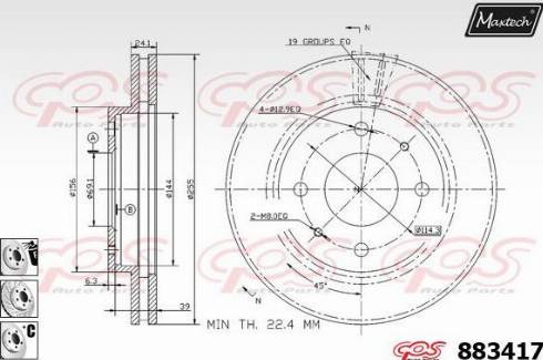 Maxtech 883417.6880 - Kočioni disk www.molydon.hr