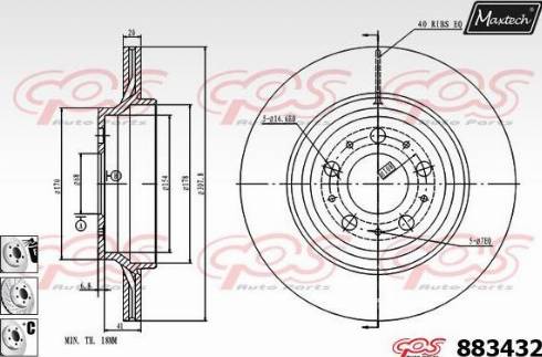 Maxtech 883432.6980 - Kočioni disk www.molydon.hr