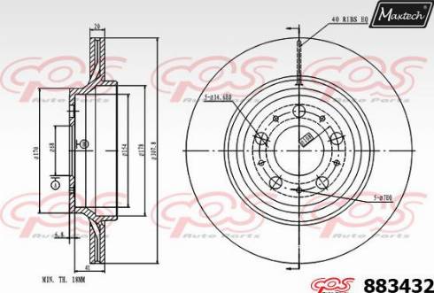 Maxtech 883432.0000 - Kočioni disk www.molydon.hr