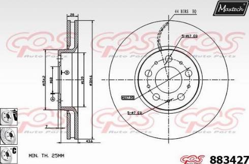 Maxtech 883427.6980 - Kočioni disk www.molydon.hr