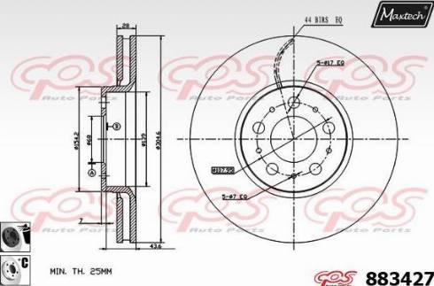 Maxtech 883427.6060 - Kočioni disk www.molydon.hr