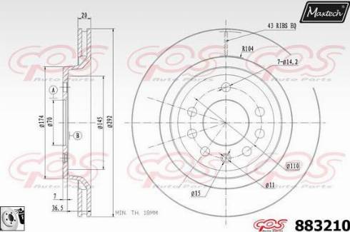 Maxtech 883210.0080 - Kočioni disk www.molydon.hr