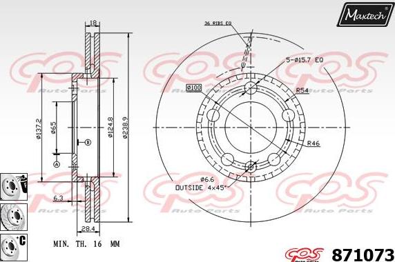 Maxtech 831141 - Kočioni disk www.molydon.hr