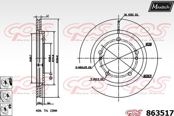 Maxtech 831242 - Kočioni disk www.molydon.hr