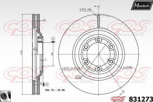 Maxtech 831273.0060 - Kočioni disk www.molydon.hr