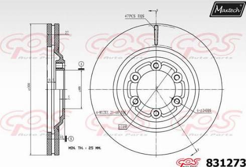 Maxtech 831273.0000 - Kočioni disk www.molydon.hr