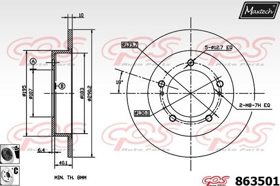 Maxtech 831277 - Kočioni disk www.molydon.hr