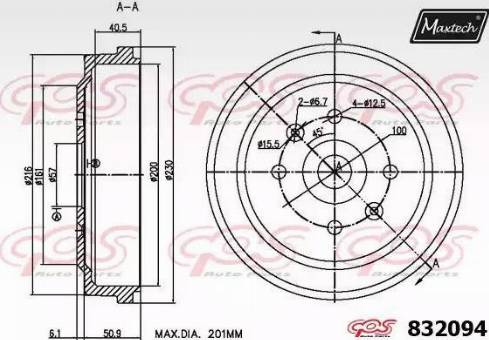 Maxtech 832094.0000 - Bubanj kočnica www.molydon.hr