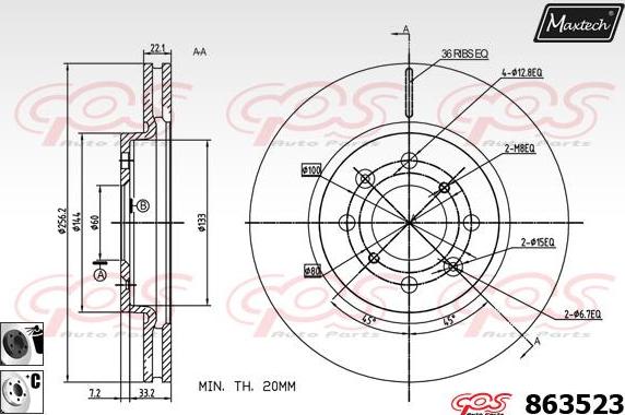 Maxtech 832094 - Bubanj kočnica www.molydon.hr